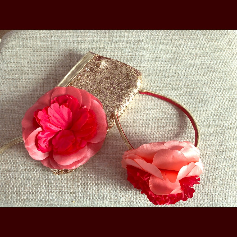 Gymboree Wristlet and Headband Set Girls Flower